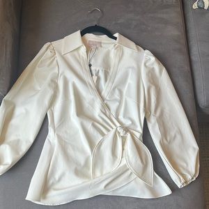 NWT Cinq a Sept Belita Wrap Top